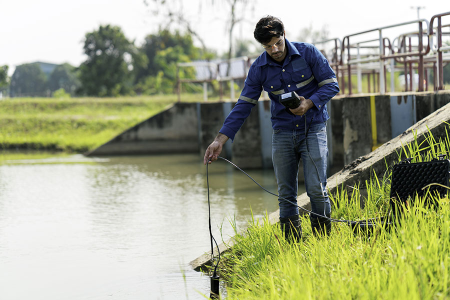 Monitoring water quality to prevent pollution