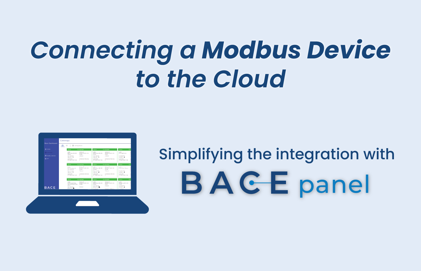 Connecting Modbus Devices to the Cloud
